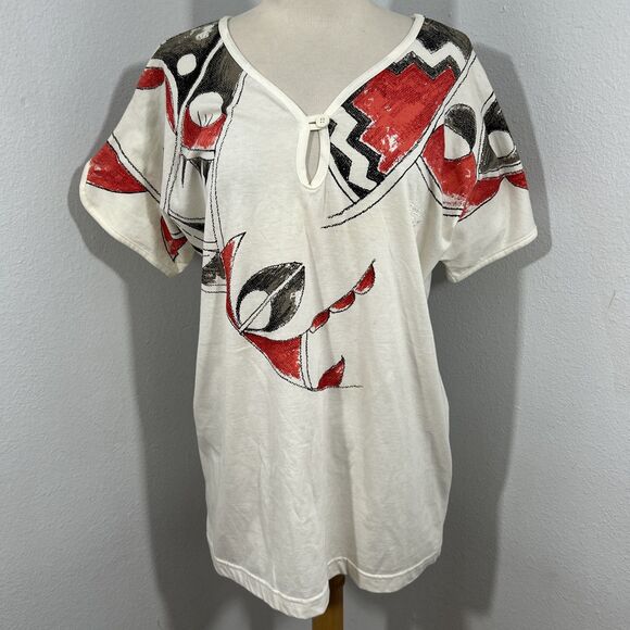 Vtg‎ Reebok T shirt Womens Large Pullover Rare Athletic Blouse 90s - Picture 1 of 9